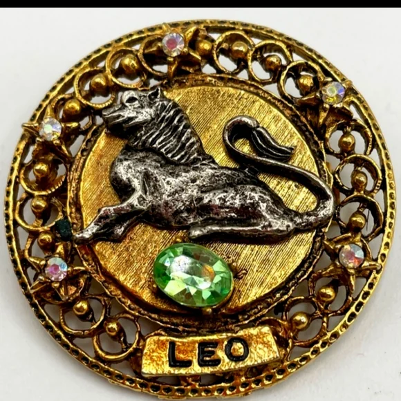 Image Leo Artur image beautiful image beautiful image beautiful - Vintage | Jewelry | Rare Vintage Art Arthur Pepperleo Horoscope ...